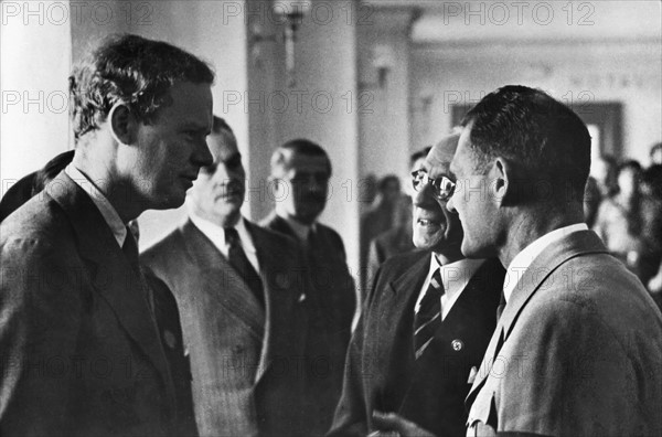 Charles Lindbergh with Rudolf Hess, 1937