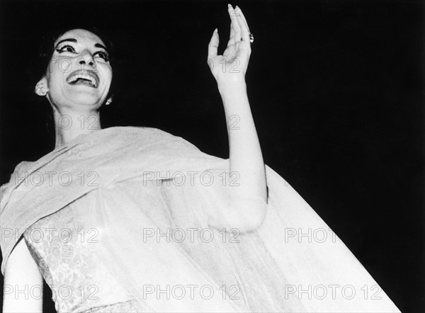 Maria Callas lors d'un récital en mai 1959