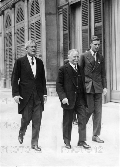 Charles Lindbergh et le Président Doumergue, 1927