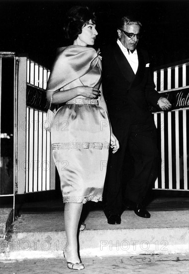 Maria Callas et Aristote Onassis à Monaco en mai 1962
