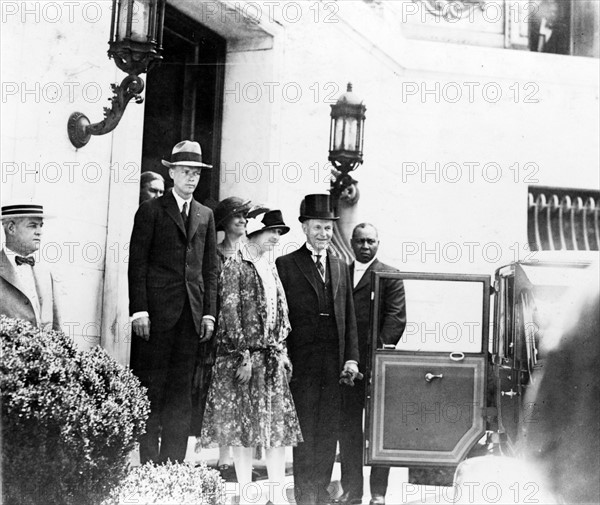 Charles Lindbergh et le Président Calvin Coolidge, 1927