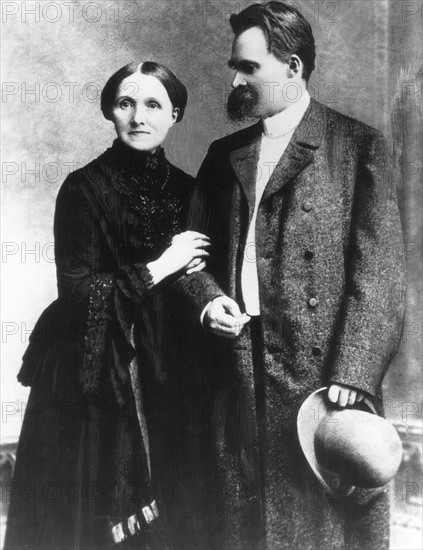 Friedrich Nietzsche et sa mère