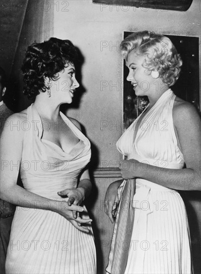 Gina Lollobrigida et Marilyn Monroe