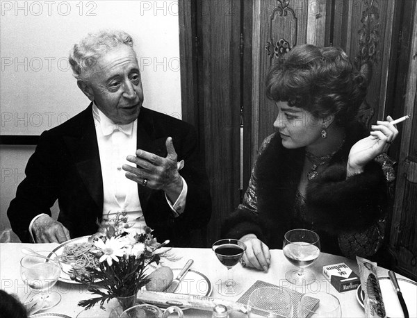 Romy Schneider et Arthur Rubinstein