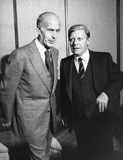 Helmut Schmidt et Valéry Giscard d'Estaing