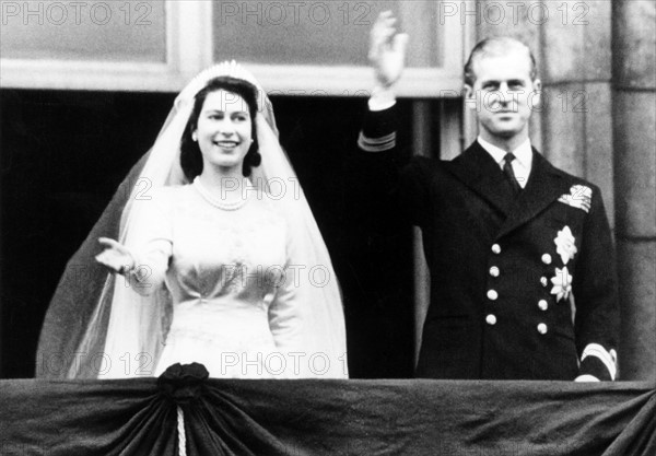 Mariage d'Elisabeth II et du Prince Philip Mountbatten