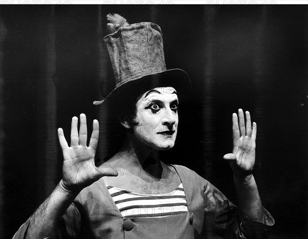 Marcel Marceau à Berlin le 1er janvier 1967