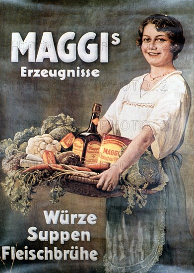 Affiche publicitaire allemande pour Maggi