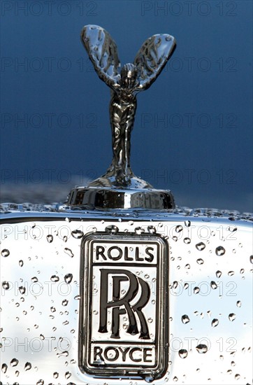 Statuette et logo Rolls Royce