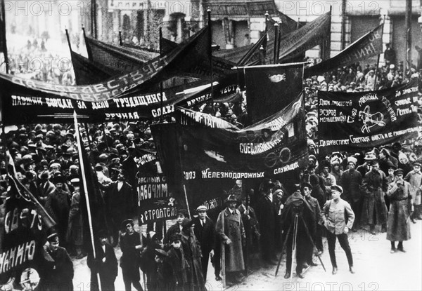 Manifestation pour la création de l'URSS