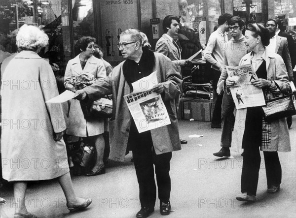 Jean-Paul Sartre et Simone de Beauvoir, 1968