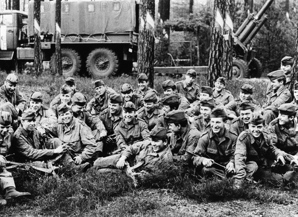 Soldiers of the The National People’s Army during military operations, September 1968