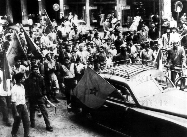 Manifestation contre la guerre d'Algérie