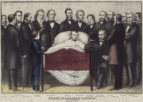 Abraham Lincoln sur son lit de mort, 15 avril 1865