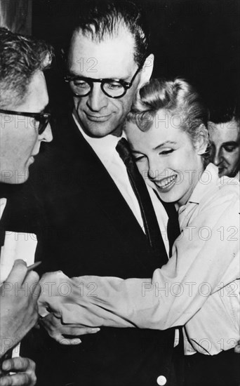 Arthur Miller et sa femme Marilyn Monroe