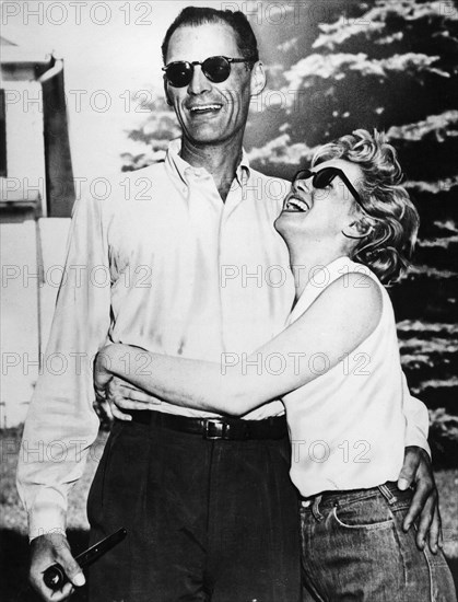 Arthur Miller et sa femme Marilyn Monroe