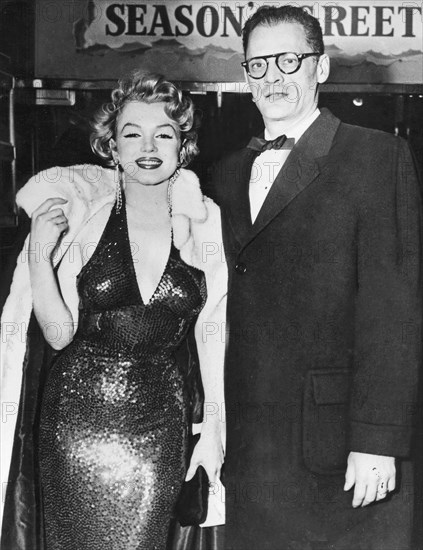 Arthur Miller et sa femme Marilyn Monroe