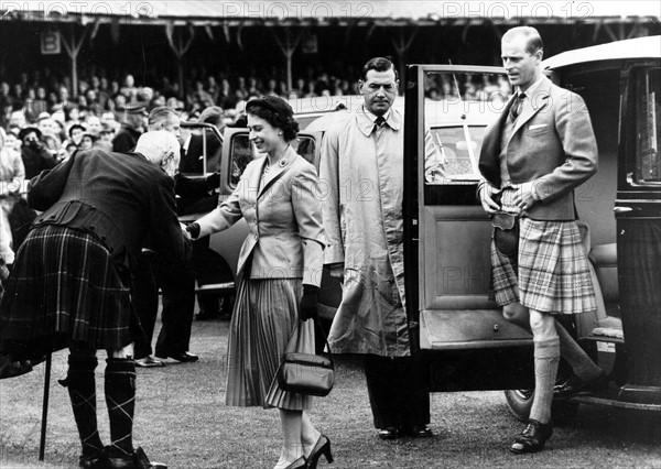La reine Elisabeth II et le Prince Philip en Ecosse