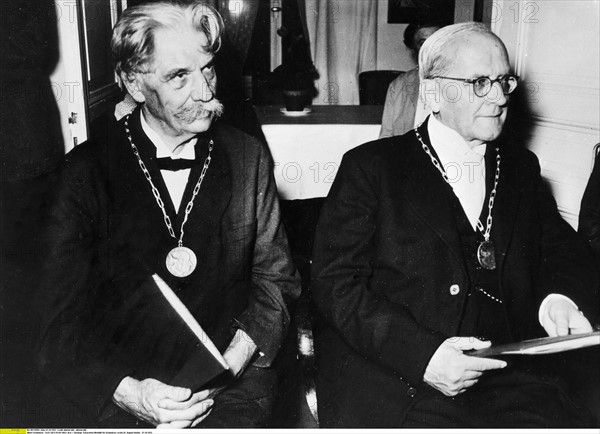 Albert Schweitzer et Dr August Heisle