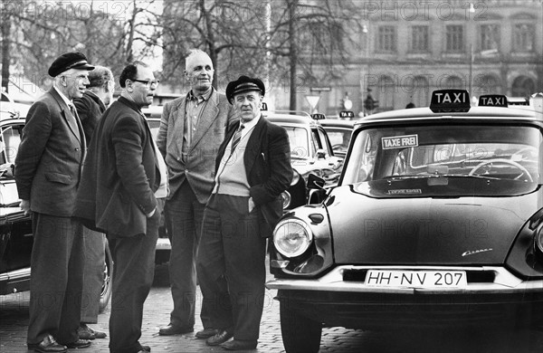 Chauffeurs de taxis à Hambourg