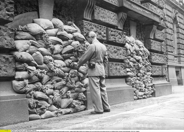 Sacs de sable servant de barricade