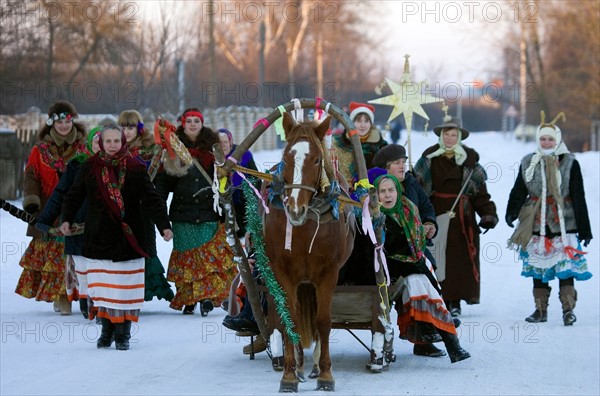 Fête du 'Vieux Nouvel An' en Biélorussie