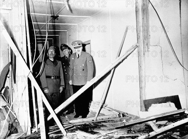 Adolf Hitler et Benito Mussolini au "Wolfsschanze" après l'attentat manqué du 20 juillet