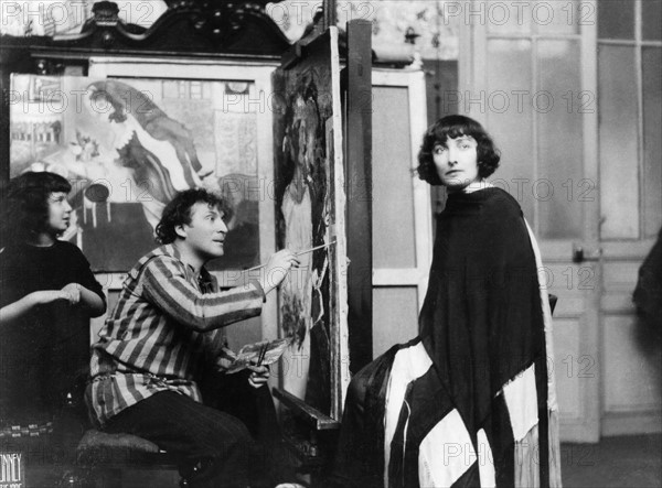 Marc Chagall dans son atelier