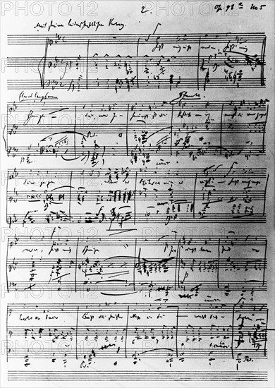 One of Robert Schumann's score