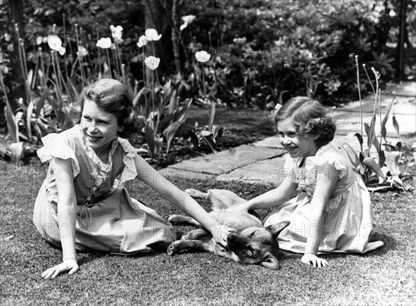 Elizabeth II et  Margaret Rose