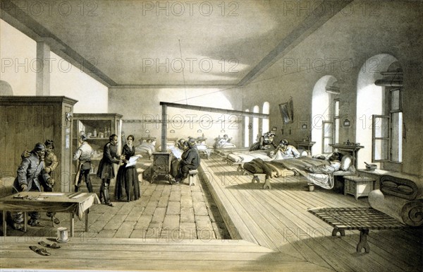 Krimkrieg, Florence Nightingale im Krankenhaus von Scutari 1854