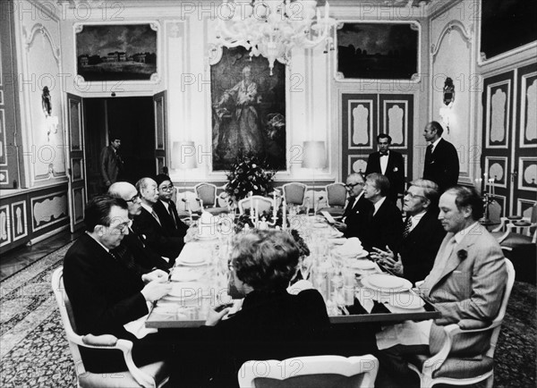 4. G7-Treffen in Bonn - beim Abendessen