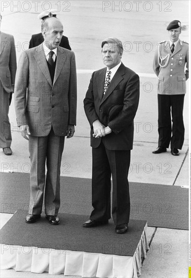 Valéry Giscard d'Estaing et Helmut Schmidt