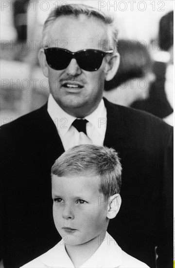 Rainier III de Monaco et son fils Albert