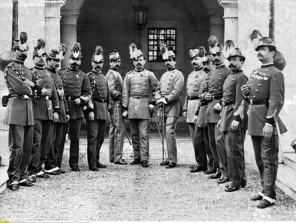 Officiers et soldats de Monaco