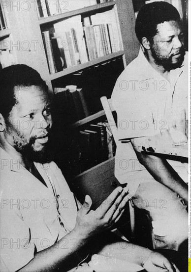 Nelson Mandela avec Oliver Tambo