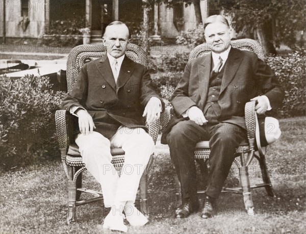 Calvin Coolidge et Herbert Hoover