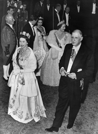 Le général de Gaulle en visite officielle en Angleterre