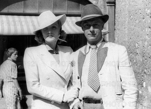 Marlène Dietrich et son mari