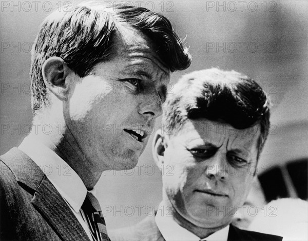 John F. Kennedy et son frère Robert
