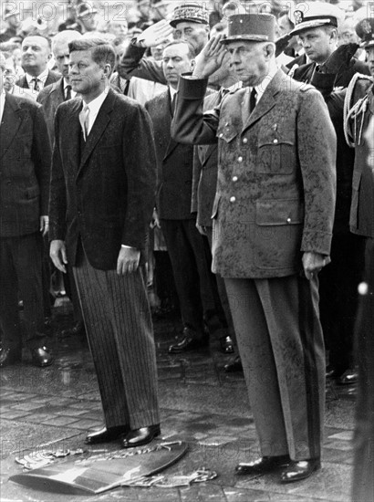 Charles de Gaulle et John F. Kennedy