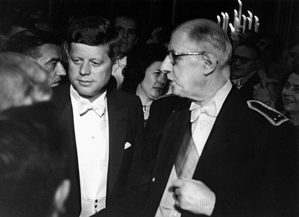 John F. Kennedy avec le général De Gaulle