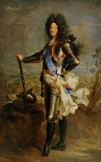 Rigaud, Portrait de Louis XIV en armure