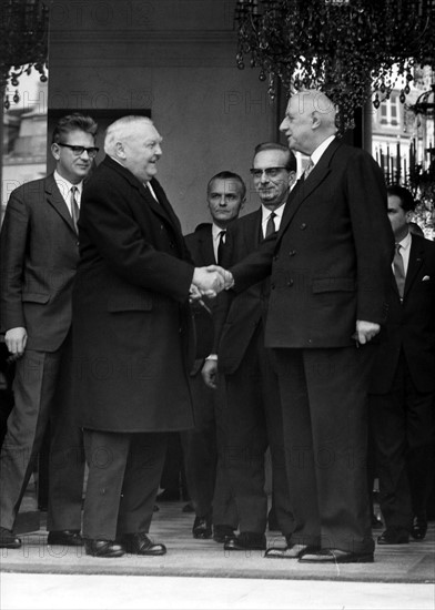 Visite officielle de Ludwig Erhard en France, 1966