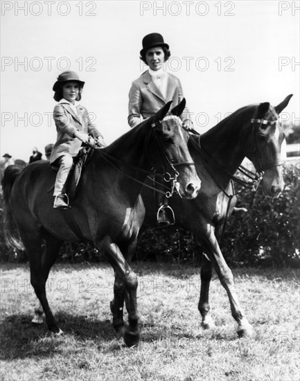 Jacqueline Bouvier avec sa mère Janet Norton Lee