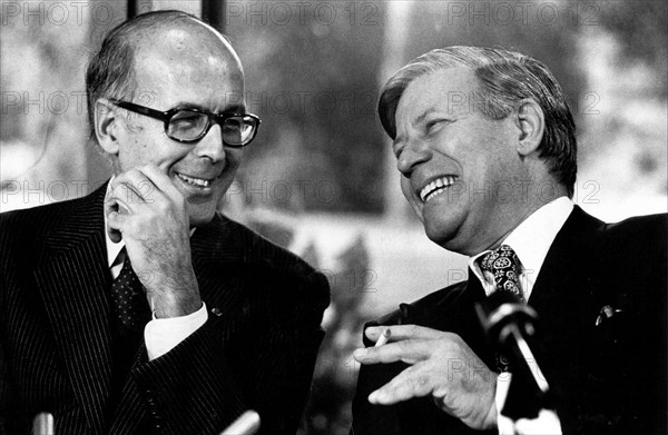 Valéry Giscard d'Estaing et Helmut Schmidt