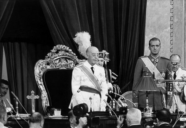 Francisco Franco et Juan Carlos