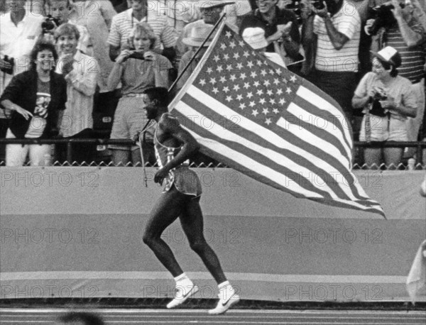 Carl Lewis aux JO d'été de Los Angeles 1984