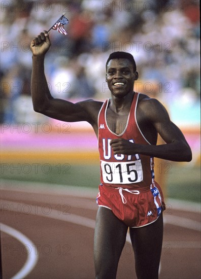 Carl Lewis aux JO d'été de Los Angeles 1984