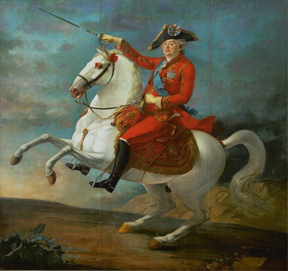 Carteaux, Louis XVI roi constitutionnel, porte la cocarde tricolore